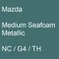 Preview: Mazda, Medium Seafoam Metallic, NC / G4 / TH.